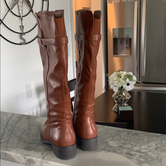 Rampage Brown Riding Boots - Picture 2 of 3